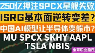 散户终将被无情清场? 250亿押注SPCX暴跌! ISRG面临多重压力与风险! MU SPCX SKHY AAPL  TSLA NBIS! 07172026 #美股 #股票 #美股分析 #投資
