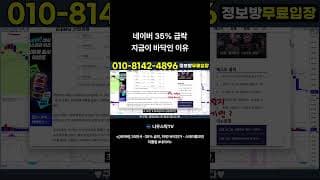 네이버 35 급락 지금이 바닥인 이유 #네이버