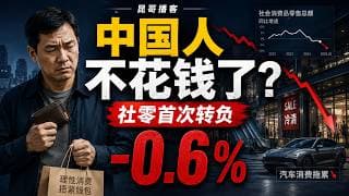 三年来第一次负增长：中国人为什么突然不花钱了？【昆哥播客】