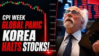 Korean Stock Market HALTED -8% 🚨 $QQQ Bounced, CPI This Week | Live Trading Stock Market Today