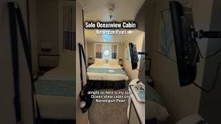Solo oceanview cabin onboard Norwegian Pearl #cruise #norwegianpearl #norwegiancruiseline