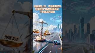 风险溢价上升，市场重新定价，科技股和AI板块短期波动，中长期方向明确？