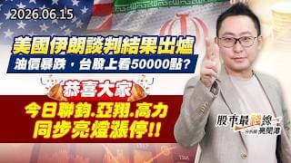20260615《股市最錢線》#高閔漳” 美國伊朗談判結果出爐，油價暴跌，台股上看50000點？？””恭喜大家，今日聯鈞、亞翔、高力，同步亮燈漲停”