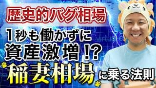 【超重要】歴史的バグ相場！1秒も働かずに資産激増！？稲妻に乗る法則とは？堅実に資産運用していこう！米国株FIRE！