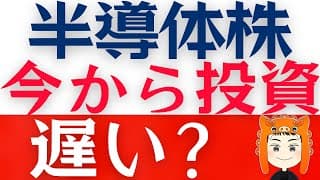 【圧倒的な強さ】半導体株に「今から投資するのは遅い？」解説します！