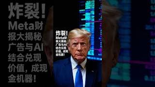 炸裂！Meta财报大揭秘，广告与AI结合兑现价值，成现金机器！