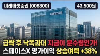 [미래에셋증권] 88,000→43,000 반토막 후 +7% 반등 - 목표가 7만대인데 지금 들어가도 되나? #미래에셋증권