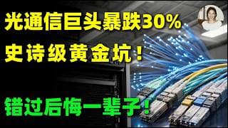AI光通信神话破灭？LITE暴跌30%真相曝光！今年最大的黄金坑在酝酿！必看！LITE #美股 #投資 #trading #光通信