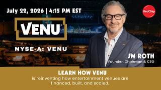 CEO JW Roth on VENU's (NYSE-A: VENU) Plan to Disrupt the 40-Year-Old Amphitheater Model