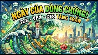 🔴VN-INDEX 16/06/2026: Dòng chứng khoán tăng mạnh - TCX, VPX, CTS tăng trần