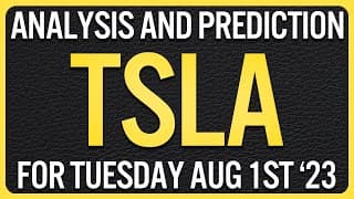 TSLA Stock Price Analysis - Tesla Stock Price Prediction for Tomorrow Tuesday August 1st
