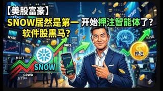 【美股富豪】SNOW居然是第一个软件股黑马？开始押注智能体了？