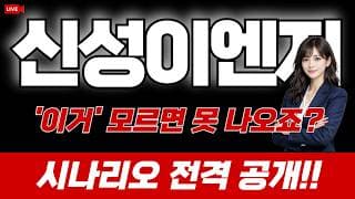 신성이엔지 주가 전망 : '이거' 모르면 못 나오죠? 시나리오 전격 공개합니다!