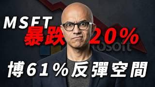 [微軟暴跌] MSFT 終極重估，科技泡沫破裂還是倒車接人？深度拆解 22 倍 PE 理性回歸與黃金抄底計畫！