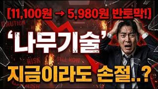 [나무기술 주가 전망] 당분간 하락 추세? #나무기술 #나무기술주가전망 #나무기술주가