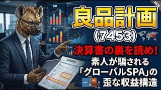 【株式投資銘柄分析】良品計画（7453）ROIC激変の裏側！異常な利益率は本物か？それとも時限爆弾か？