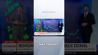 Bolsa cai com fluxo e receio de pausa nos cortes da Selic