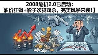 突发红色警报！油价狂飙+2万亿“影子次贷”双杀，2008金融危机2.0正式启动#金融 #投資 #美股 #科技