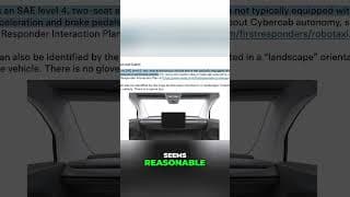 Cybercab: Steering Wheel & Pedals? Tesla's Secret #shorts