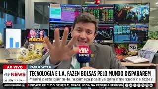 Euforia com IA, queda do petróleo e racha Michelle/ Flávio: Pablo Spyer no Jornal da Manhã