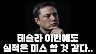 테슬라 이번에도 실적은 미스할것같습니다. 하지만..