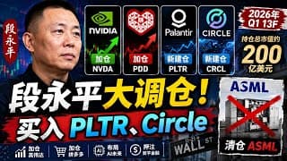 段永平Q1持仓曝光：新买Circle、Palantir，大幅加仓英伟达和拼多多？