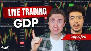 LIVE Trading GDP Gold, Nasdaq, Forex | A1 Trading Show