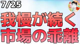市場の乖離はいつまで続く⁉好決算でも株は売られる！【7/25 米国株ニュース】