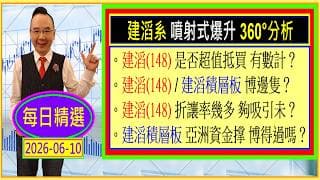 建滔系 噴射式爆升 360°分析。建滔是否超值抵買 有數計？。建滔 / 建滔積層板 博邊隻？。建滔 折讓率幾多 夠吸引未？。建滔積層板 亞洲資金撑 博得過嗎？ / 每日精選：2026-06-10