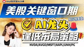 《26-04-26周行情策略》💥美股下周2个关键窗口期！ ⭐快速抓住反弹浪!| #tsla #美股#股票 #nvda #oxy #google  #期指#avgo #msft #aapl #pg
