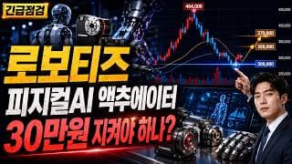 [로보티즈 주가 전망] 로보티즈 피지컬AI 액추에이터, 30만원 지켜야 하나? #로보티즈주가전망 #로보티즈목표가 #로보티즈