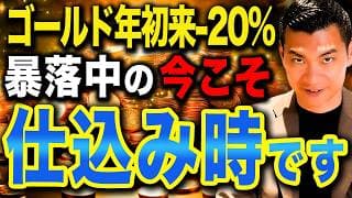 【今がチャンス】新NISAで資産の⚫︎％を持つのが最適解!?下落中のゴールドに今から投資するべきか徹底解説します！