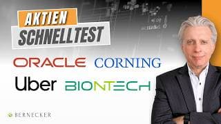 BioNTech vor Übernahme? + Oracle zeigt echte KI-Gewinne! Außerdem Uber & Corning