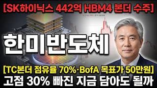 [한미반도체 주가 전망] SK하이닉스 442억 HBM4 본더 수주…고점 30% 빠진 지금 정밀분석! #한미반도체주가전망 #한미반도체목표가 #한미반도체
