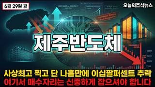 [제주반도체 주가 전망] 하이닉스 위탁생산 매출 조 단위 디디알 사 슈퍼사이클 가격 역전 사상최고 찍고 단 나흘만에 28퍼 빠졌다 #제주반도체주가전망 #제주반도체목표가 #제주반도체