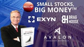 RedChip Highlights Exyn Technologies Inc., Brag House Holdings, Inc., Avalon Advanced Materials