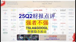 25Q2财季特征：强者不强#TSLA##GOOGL#财报后走势