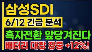 [삼성SDI 주가 전망] 흑자전환 앞당겨진다?! 배터리 대장 장중 12% 폭등 어디까지! #삼성SDI