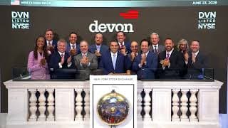 Devon Energy (NYSE: DVN) Rings The Closing Bell®
