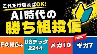 【最強宣言】テック投資信託まとめ　FANG+からメガ10、Zテック・・・あなたのNISA成長投資枠はどれでいく？