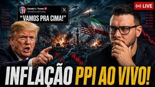 BITCOIN URGENTE! INFLAÇÃO PPI AO VIVO: GUERRA EUA x IRÃ ESCALOU!