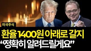 미국주식 환율 1400원 아래로 갈지 "정확히 알려드릴게요" (배당/구글/환전/환차손/노보노디스크/엔비디아/하우멧/모건스탠리/스페이스X/GE버노바/미국주식양도세감면/릴리/테슬라)