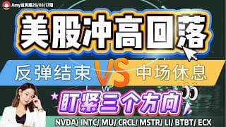 【美股3.17盘前解析】💥美股冲高回落，涨了，但没完全涨！3月16日美股深度复盘｜⚠️接下来三天最该盯紧的三个方向！#美股 #nvda #intc  #crcl  #mstr #美股分析 #tsm