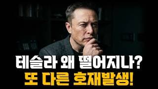 테슬라 도대체 왜 떨어지나?! 그런데 또다른 호재발생?!