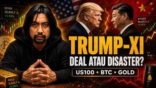 🚨TRUMP-XI: DEAL ATAU BENCANA? US100, Bitcoin & Gold Tunggu Signal Besar