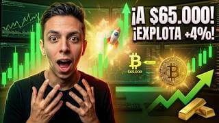 BITCOIN EXPLOTA +4% Y ATACA $65.000 🔥 Trading Cripto Scalping 🔴 BITCOIN | ETH | XRP | ORO