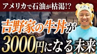【超重要】アメリカで石油が枯渇！？吉野家の牛丼が3000円になる未来！1000兆円の現金を放置。日本人がインフレで損をする残酷な理由！堅実に資産運用してインフレ対策していこう！米国株FIRE！