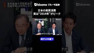 日本の実質消費　実は“2014年”がピーク #中村仁 #武者陵司 #日本経済