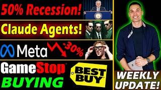 Stock Market Weekly! - GameStop Acquiring Best Buy 😮 50% Chance of Recession 📉 META Collapsing 📉