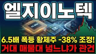 [LG이노텍 주가 전망] 엘지이노텍 반등 시도…목표가 줄상향에도 거대 매물대 부담,  수급과 매물대 집중 분석 ! #lg이노텍주가전망 #lg이노텍목표가 #lg이노텍